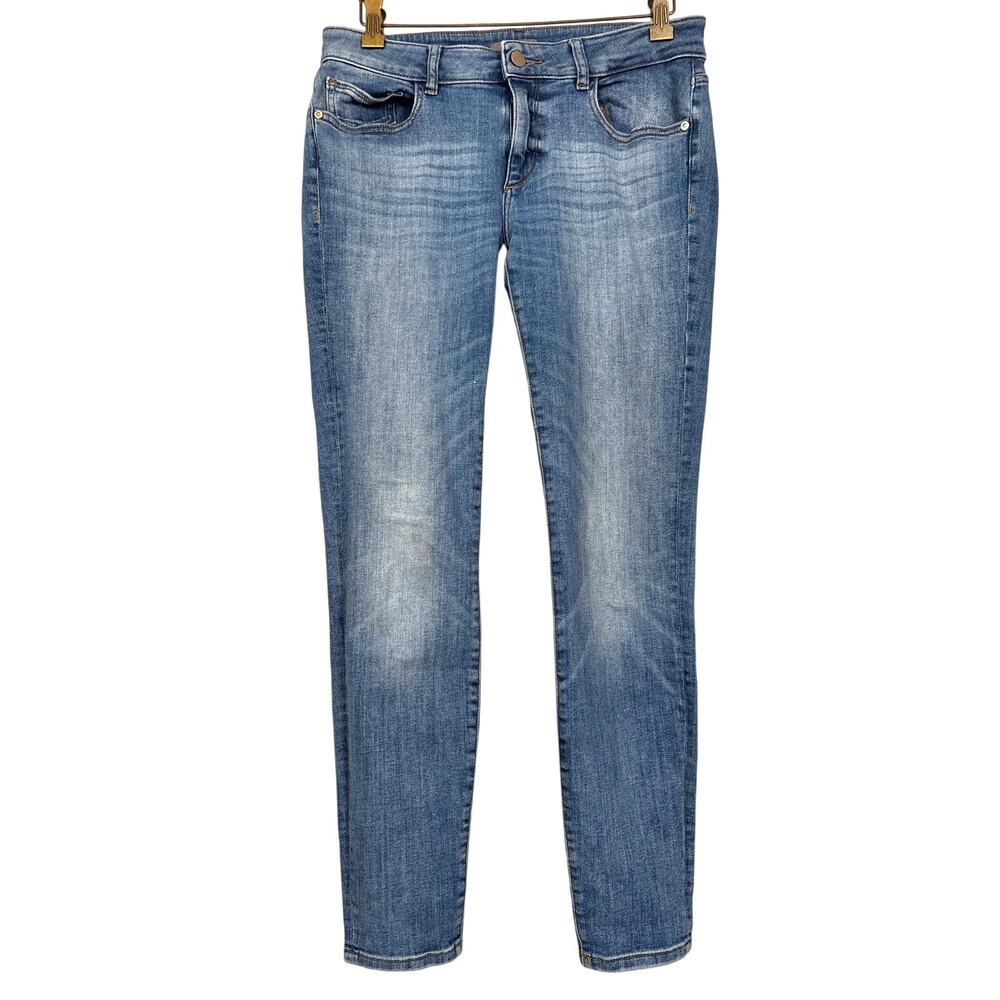 DL1961 Womens 29 Blue Wash Emma Power Legging Denim Jeans Low Rise Luxe